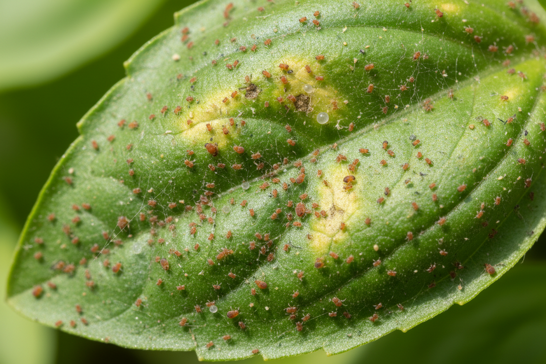 Sintomi di Tetranychus urticae su basilico – biologia e gestione microbiologica preventiva | SVT
